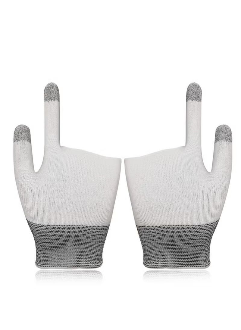 Generic - E-Sports Gaming Gloves Finger Sleeves Anti-Sweat Breathable Thumb for Highly Sensitive Nano-Silver Fiber Material Nylon Touch Screen PUBG Mobile Phone Games Accessories - Image 1