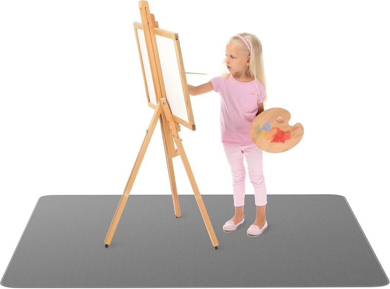 HIGHERHUMAN Super Jumbo Splat Mat – 60” x 60” Extra Large Waterproof and Washable Protective Mess Mat for Floors and Tables During Arts Crafts Painting Playtime and Mess - Image 1