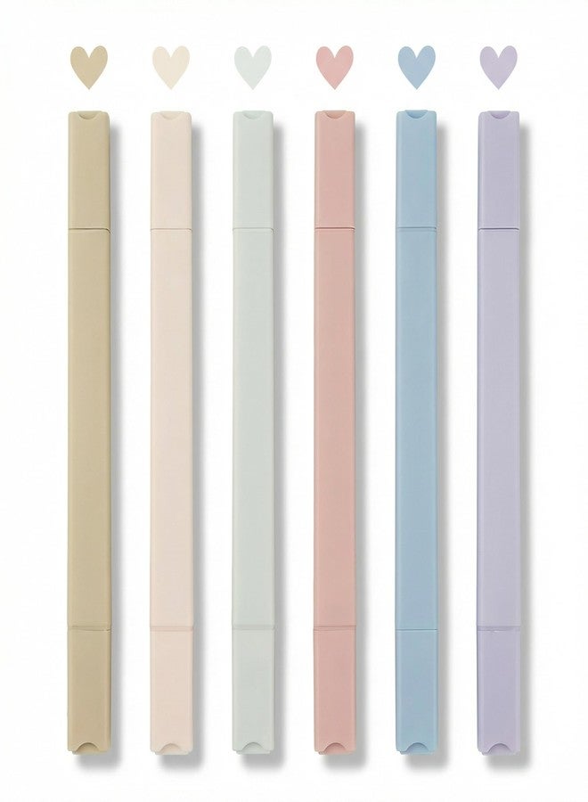 konket pastel highlighters Aesthetic Cute Highlighters double head Highlighters Bible Aesthetic Soft Chisel Tip Marker for Diary Bible Plan Notes School Office Supplies (sweet) - Image 1