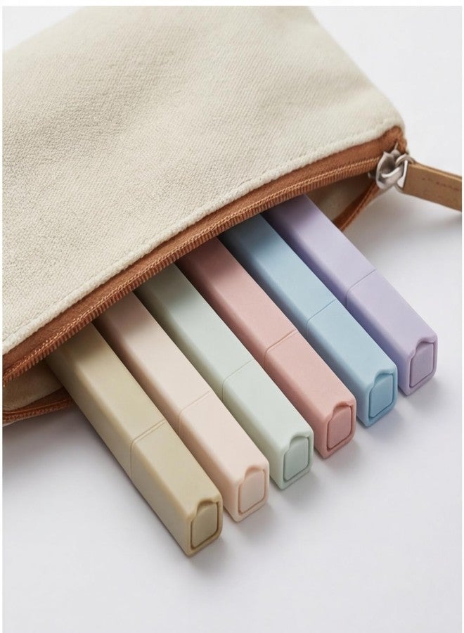 konket pastel highlighters Aesthetic Cute Highlighters double head Highlighters Bible Aesthetic Soft Chisel Tip Marker for Diary Bible Plan Notes School Office Supplies (sweet) - Image 2