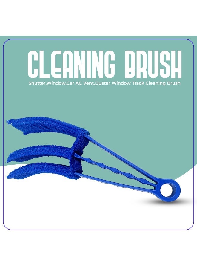 3-in-1 Window Blind Cleaning Brush Microfiber Duster Tool for AC Vent, Shutter, Car Air Vent Cleaner - Image 1
