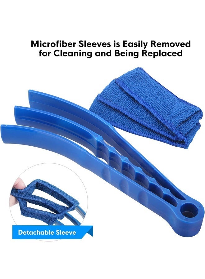 3-in-1 Window Blind Cleaning Brush Microfiber Duster Tool for AC Vent, Shutter, Car Air Vent Cleaner - Image 5