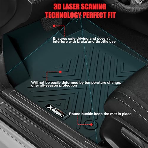 XEEQQMO Floor Mats for 2025 2026 Nissan Kicks S/SV for Trunk Mat with Backrest Mat All Weather Mat TPE Rubber Floor Liner Set Cargo Liner for 2025 2026 Nissan Kicks Accessories - Image 2