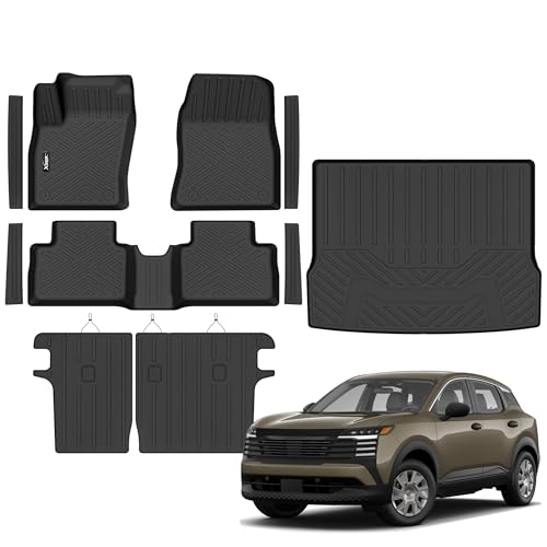 XEEQQMO Floor Mats for 2025 2026 Nissan Kicks S/SV for Trunk Mat with Backrest Mat All Weather Mat TPE Rubber Floor Liner Set Cargo Liner for 2025 2026 Nissan Kicks Accessories - Image 1