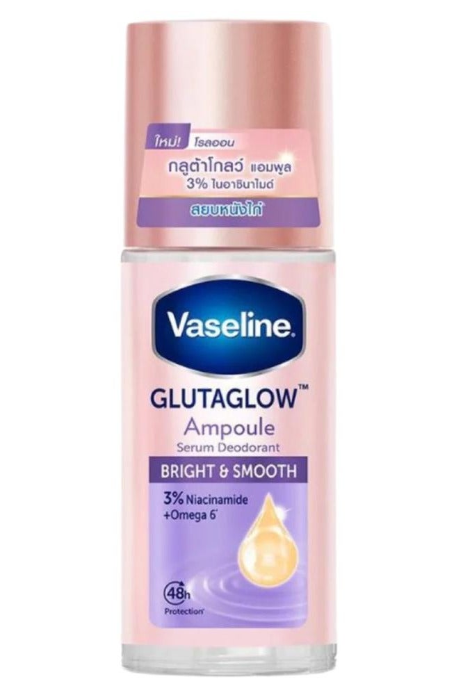 Vaseline Roll-On Serum GlutaGlow Ampoule Deodorant Bright Smooth 45 Ml