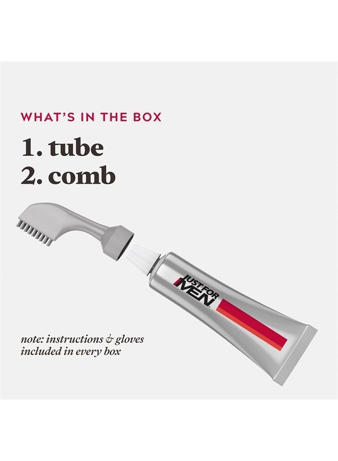Just For Men صبغة الشعر Just For Men Easy Comb-In Color للرجال مع مشط لصبغ الشعر - بني فاتح، A-25 - Image 3