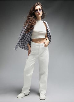 HIGH STAR Women Ecru Jeans  - Image 5