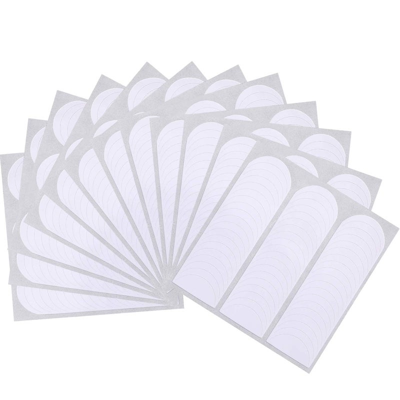 Blulu 576 Pieces French Manicure Nail Stickers Strips, Self Adhesive Nail Sticker Tips for Manicure Decoration DIY Tools (Moon Shape Design, 576 Pieces) - Image 1