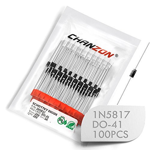 CHANZON (Pack of 100 Pieces) Chanzon 1N5817 Schottky Barrier Rectifier Diodes 1A 20V DO-41 (DO-204AL) Axial 5817 IN5817 1 Amp 20 Volt - Image 4