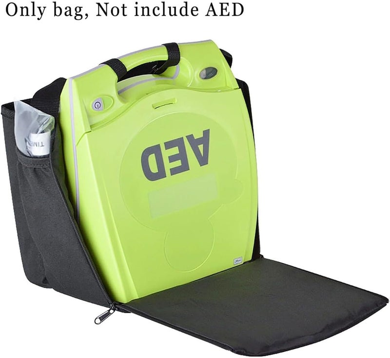 Portable AED Storage Bag,AED Defibrillator Bag with Adjustable Strap,AED Defibrillator Emergency Instrument Container,Waterproof Oxford Cloth Fabric,for Home,Office,Public Places - Image 2