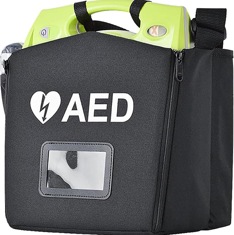 Portable AED Storage Bag,AED Defibrillator Bag with Adjustable Strap,AED Defibrillator Emergency Instrument Container,Waterproof Oxford Cloth Fabric,for Home,Office,Public Places - Image 1