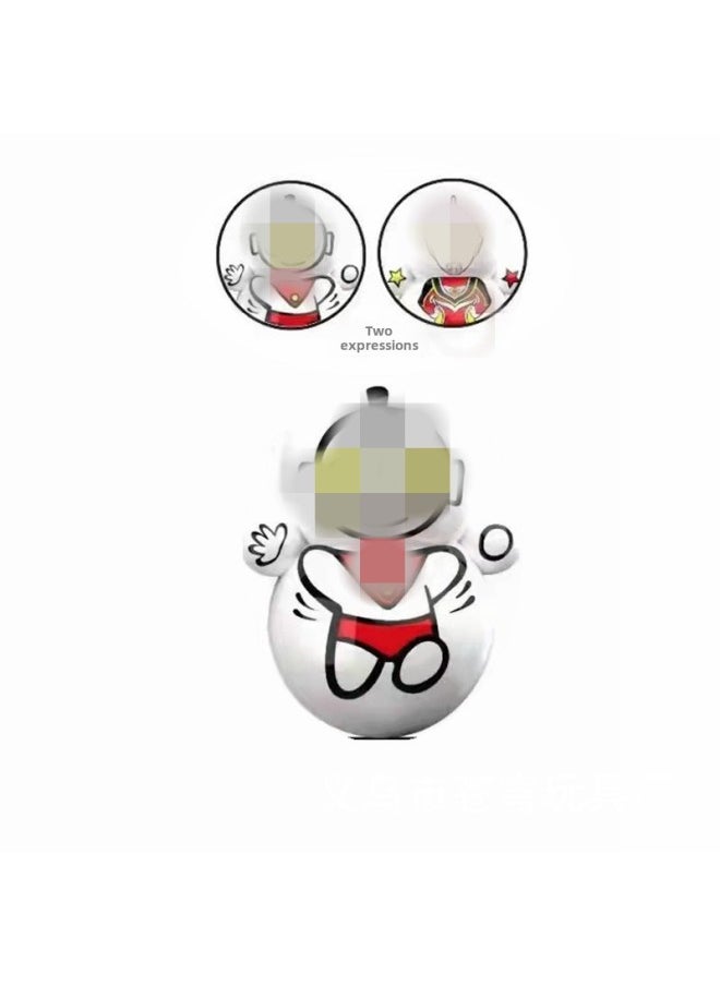 Children's Mini Tumbler Net Red Same Style Cartoon Blue Fat Snowman Santa Claus Spaceman Decompression Small Toy-Color:Ott Slow Tumbler  - Image 1