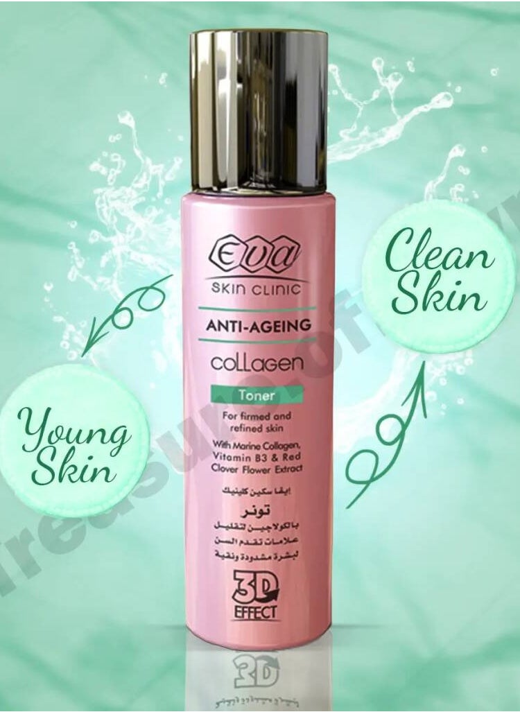 Eva Eva Skin Clinic Anti-Ageing Collagen Toner For Firmed And Refined Skin - 200 ML  - Image 2