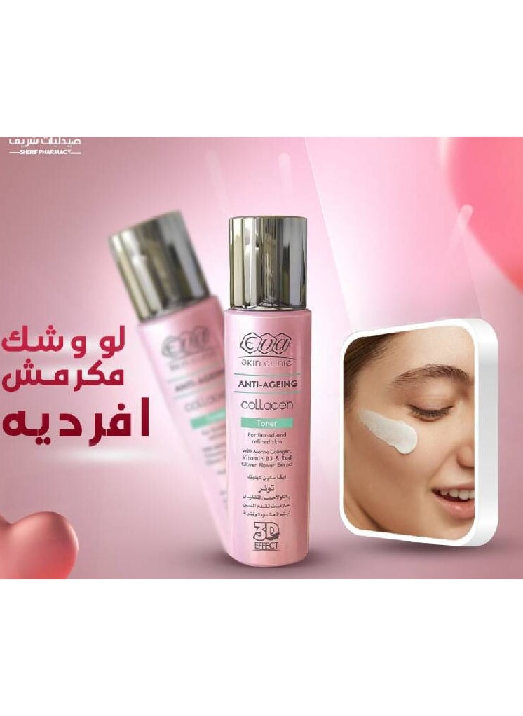 Eva Eva Skin Clinic Anti-Ageing Collagen Toner For Firmed And Refined Skin - 200 ML  - Image 3