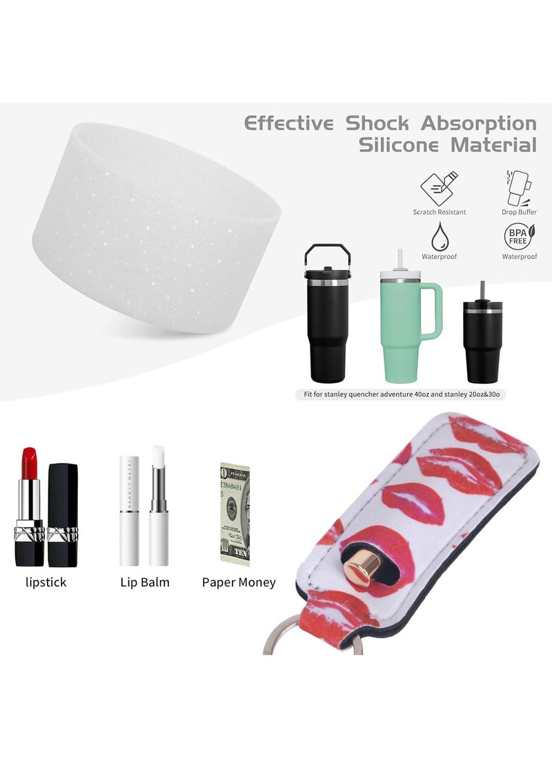 Y&D - 6PCS Use for Stanley Cup Tumbler Accessories 40oz 30oz,Compatible with Stanley Cup Tumbler Water Bottle Handle Sling Strap for Carrying - Image 1