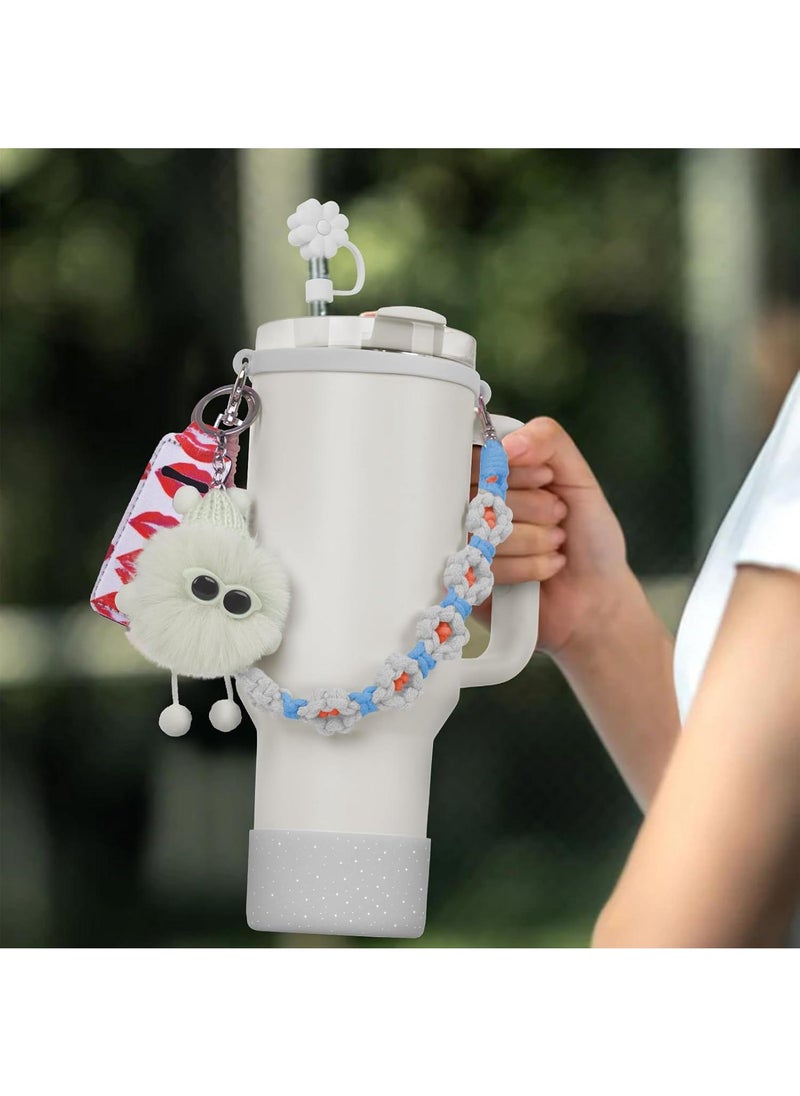 Y&D - 6PCS Use for Stanley Cup Tumbler Accessories 40oz 30oz,Compatible with Stanley Cup Tumbler Water Bottle Handle Sling Strap for Carrying - Image 1