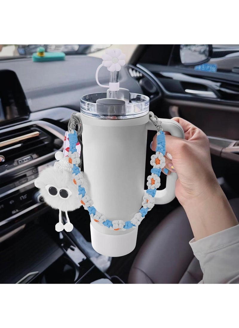 Y&D - 6PCS Use for Stanley Cup Tumbler Accessories 40oz 30oz,Compatible with Stanley Cup Tumbler Water Bottle Handle Sling Strap for Carrying - Image 1