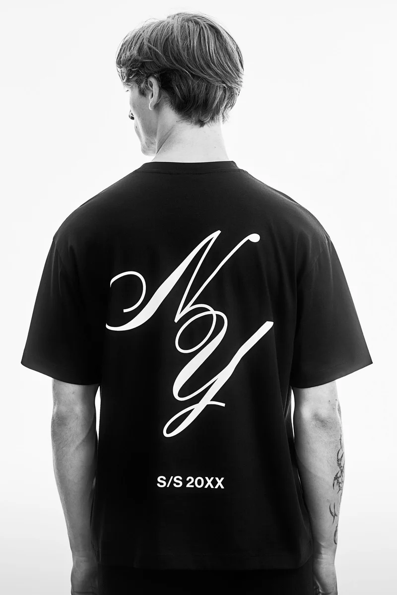 H&M Loose Fit Printed T-shirt