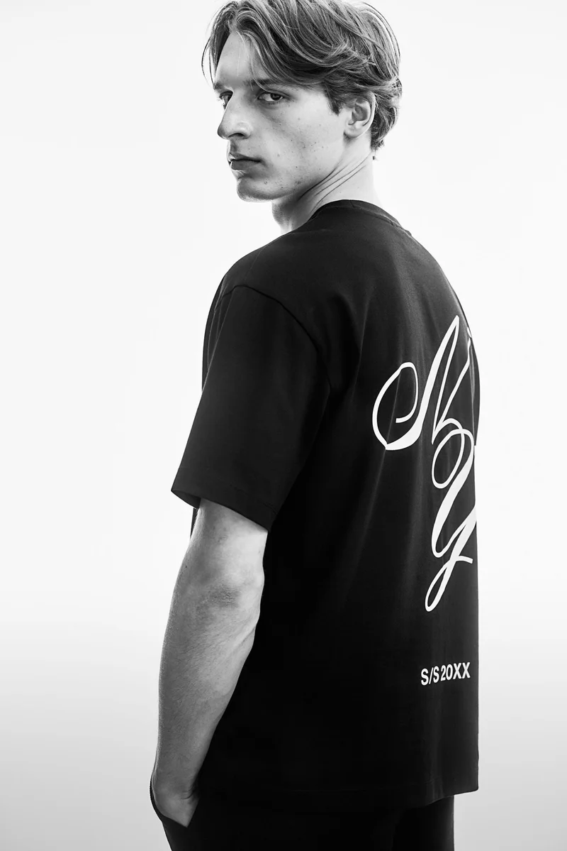 H&M Loose Fit Printed T-shirt