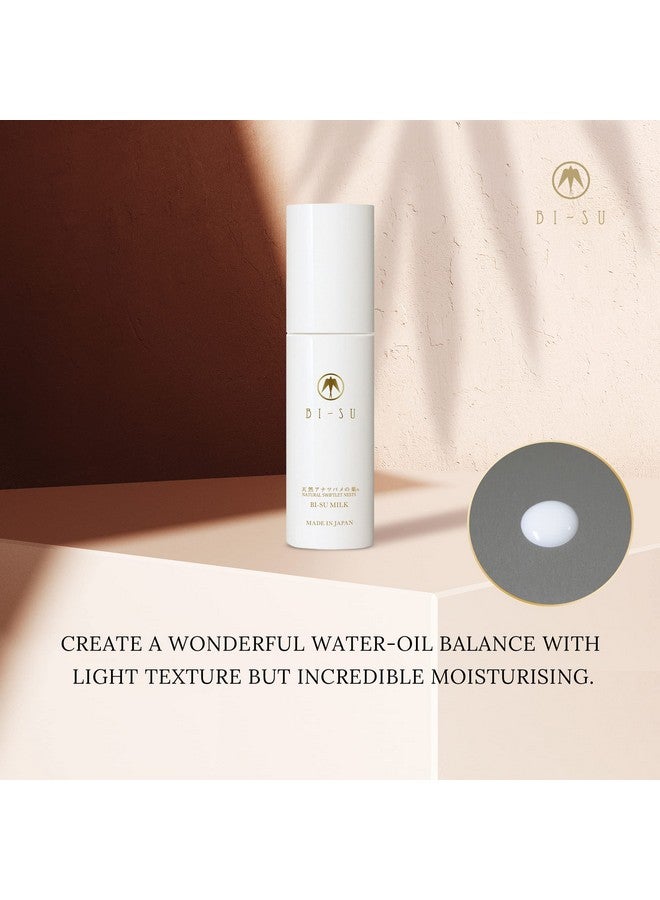 BI-SU Milk Moisturizing Lotion With Natural Swiftlet Nests Extract Ceramide Squalane Collagen Antiaging Lightweight Japanese Skincare Improves Dark Spots Dryness Texture 1.69 Fl.Oz 50Ml - Image 2