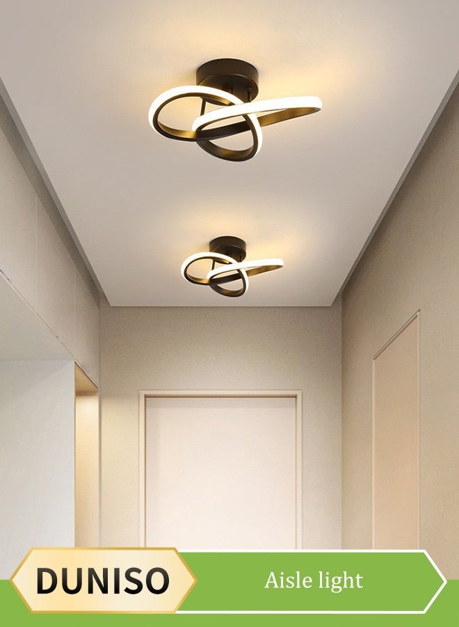 DUNISO Flush Mount LED Ceiling Light, Adjustable Chandelier, 3-color Dimming, Acrylic Modern Hallway Light，20W,Energy Saving, Easy to Clean,Suitable for Bedrooms, Bathrooms, Kitchens, Balconies, Corridors, 3000K to 6000K - Image 1