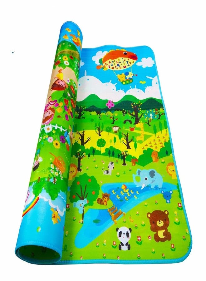 STOFFIER GARTEN Double Sided Water Proof Baby Mat Carpet Baby Crawl Play Mat Kids Infant Crawling Play Mat Carpet Baby Gym Water Resistant Baby Play & Crawl Mat for Baby Kids - Image 2