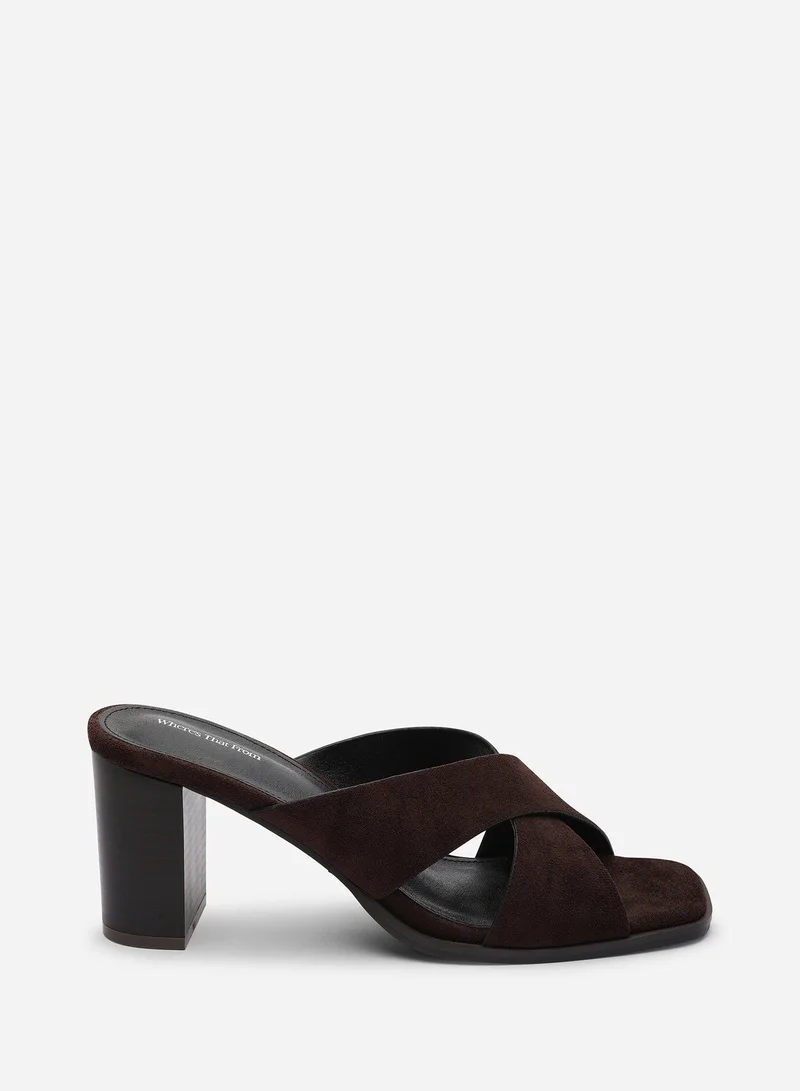 ويرز ذات فروم Livana Crossover Strap Block Heel Sandal