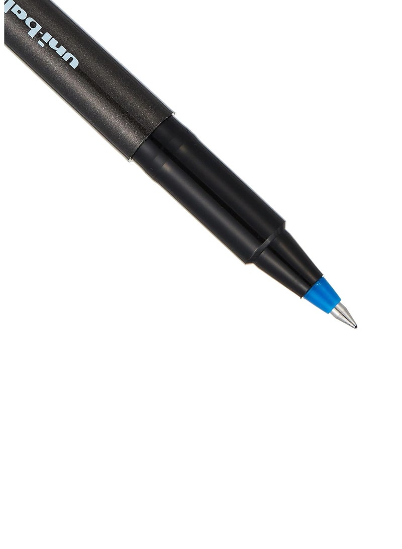 Uniball قلم حبر جاف ميكرو ديلوكس، قطعة واحدة، طرف 0.5 مم، حبر أزرق - Image 2