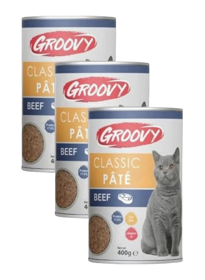 Groovy Classic Cat Pate with Beef 400 gr Bundle - Image 1