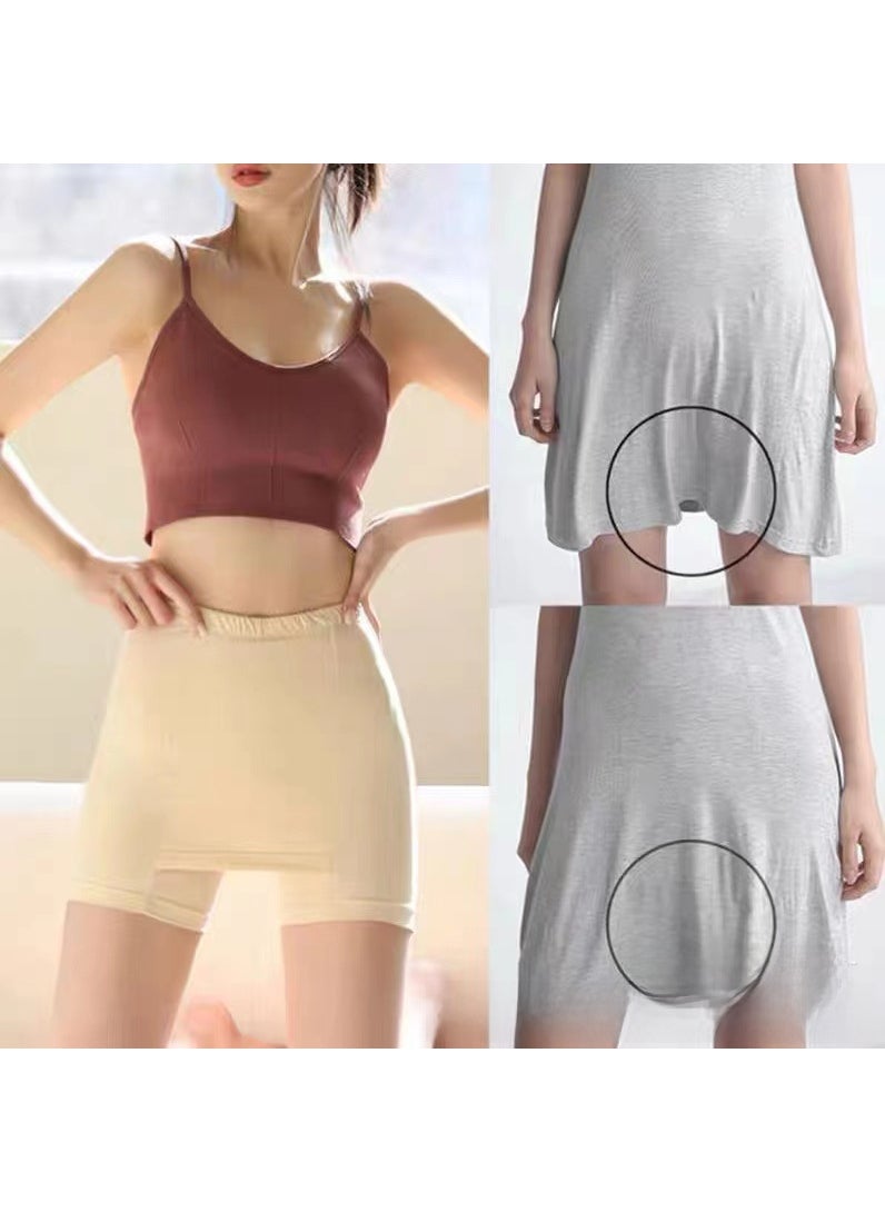 High-Waist Shaping Panties Thin Layered White