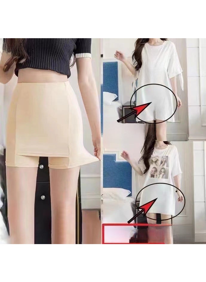 High-Waist Shaping Panties Thin Layered White