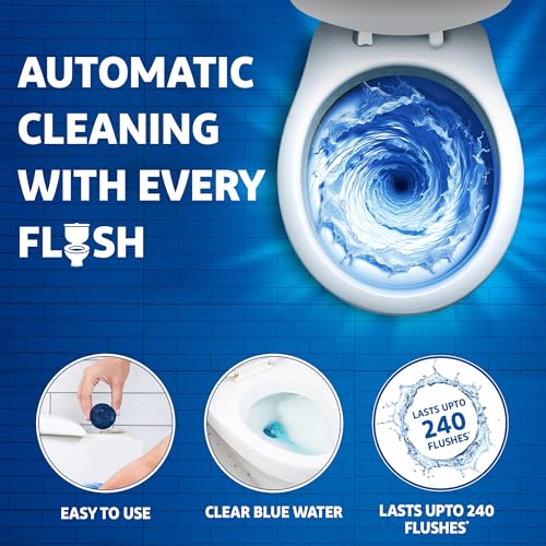 Harpic Flushmatic In-Cistern Toilet Cleaner Blocks, Aquamarine - 3U*50g-150g - Image 4