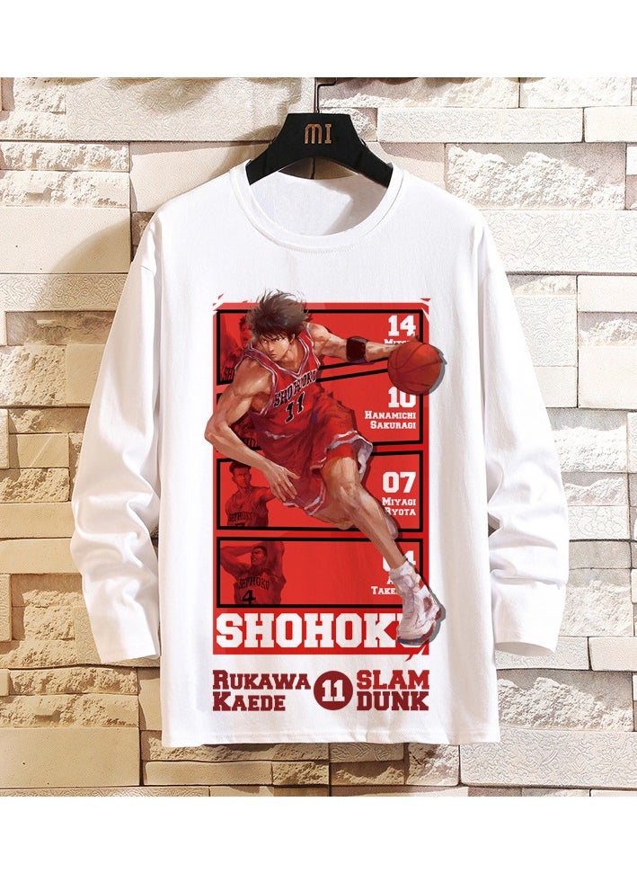 KUYING New Slam Dunk Master Loose Casual Long Sleeve Bottom Shirt  - Image 1