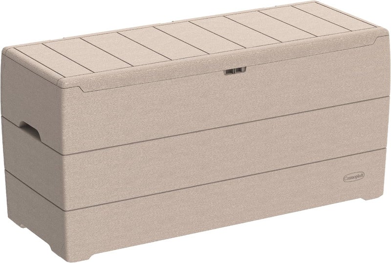 Cedargrain Deck Storage Box 270 Liter Capacity, Warm Taupe - Image 1