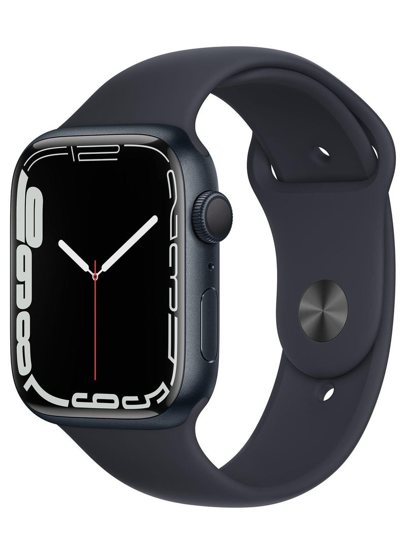 ساعة ذكية لحساب السعرات الحرارية و استقبال الرسائل و المكالمات  و تدعم اللغة العربية مقاس 45 مم-أسود - Image 1