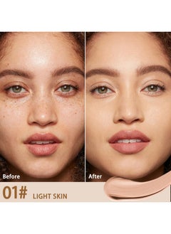 DMLNN DMLNN Concealer Full Coverage, under eye concealer for Dark Circles & Dark Spots, Waterproof Long-Lasting Brightener Concealer Makeup for All Skin - Light Skin  - Image 3