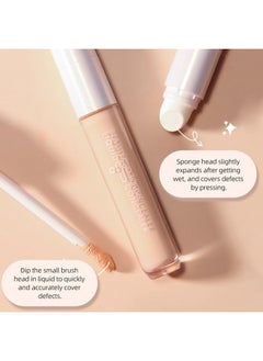 DMLNN DMLNN Concealer Full Coverage, under eye concealer for Dark Circles & Dark Spots, Waterproof Long-Lasting Brightener Concealer Makeup for All Skin - Light Skin  - Image 5