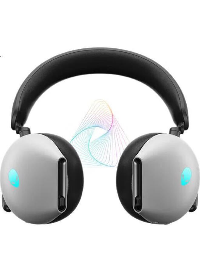 Alienware Aw920H Tri-Mode Bluetooth Gaming Headset Compatible With Triangle Action, Over-Ear Gaming Headset, Wired And Wireless Smart Noise Cancellation, White - Image 2