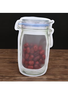 Oblivion Oblivion Transparent Jar-Shaped Stand-Up Pouches – Perfect Zipper Storage Solution for Kitchen Snacks, Nuts, and Dry Fruits (5 piece, 1000 ml - Big)  - Image 5