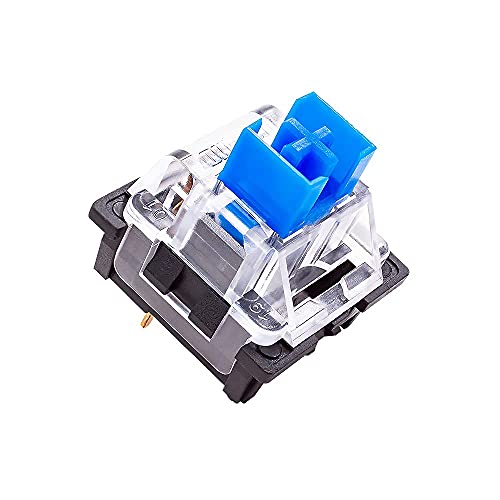 GranVela OUTEMU Blue Switches 3-pin Tactile Clicky 50gf - DIY Replacement for Mechanical Gaming Keyboard - 20 Pack with 1 Switch Puller - Image 1