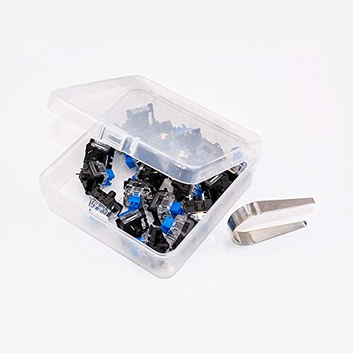 GranVela OUTEMU Blue Switches 3-pin Tactile Clicky 50gf - DIY Replacement for Mechanical Gaming Keyboard - 20 Pack with 1 Switch Puller - Image 3