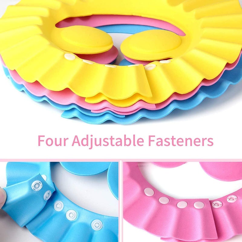 RIGJAK Baby Shower Cap Bathing Baby Wash Hair Eye Ear Protector Hat for New Born Infants babies Baby Bath Cap Shower Protection For Eyes And Ear - - Image 3