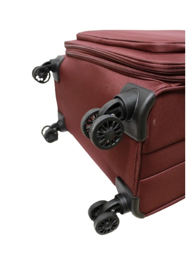 DKNY Softside Luggage on Wheels for Unisex | Ultra Lightweight ABS on with Spinner Wheels 4 Color Mauve - Image 5