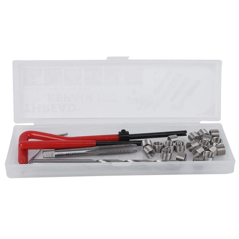 Thincol M7 Thread Repair Kit, 25Pcs Metric Threading Tool Insert Coil Helicoil For Auto Repair Kit with Plastic Box - Image 2