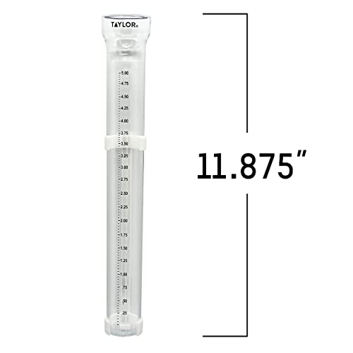 Taylor 2700N ClearVu Rain Gauge with Post Mounting Bracket, Measure and Monitor Precipitation, Easy to Read for Backyard, Patio, Garden, and Lawn, 5-inch, Clear - Image 3