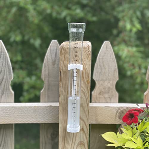 Taylor 2700N ClearVu Rain Gauge with Post Mounting Bracket, Measure and Monitor Precipitation, Easy to Read for Backyard, Patio, Garden, and Lawn, 5-inch, Clear - Image 4