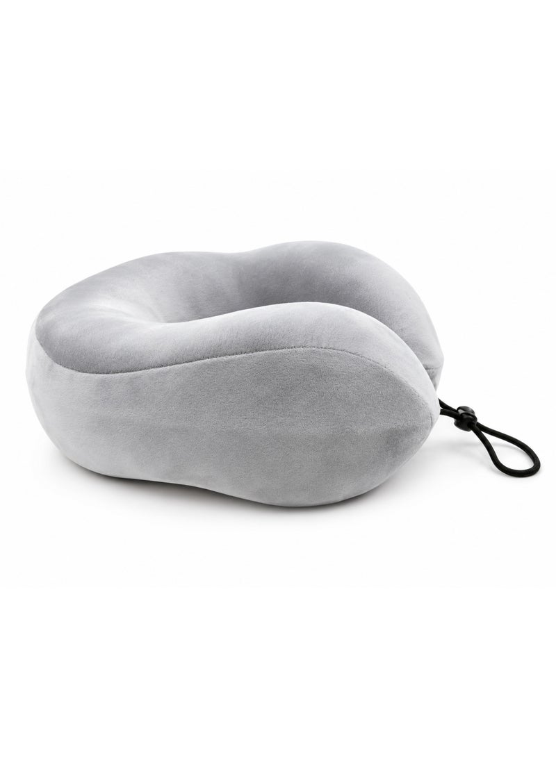 Luxury Memory Foam Neck Pillow with Washable Velvet Cover for Daily Comfort at Home and While Traveling - Image 3