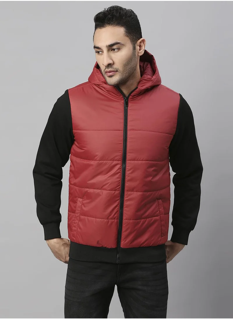 Dennis Lingo Regular Fit Cherry Puffer Jackets For Men