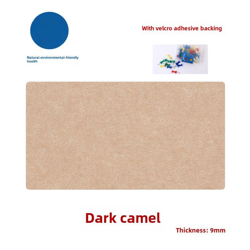 Colorful Felt Board Wall Stickers for Kindergarten Dark camel 