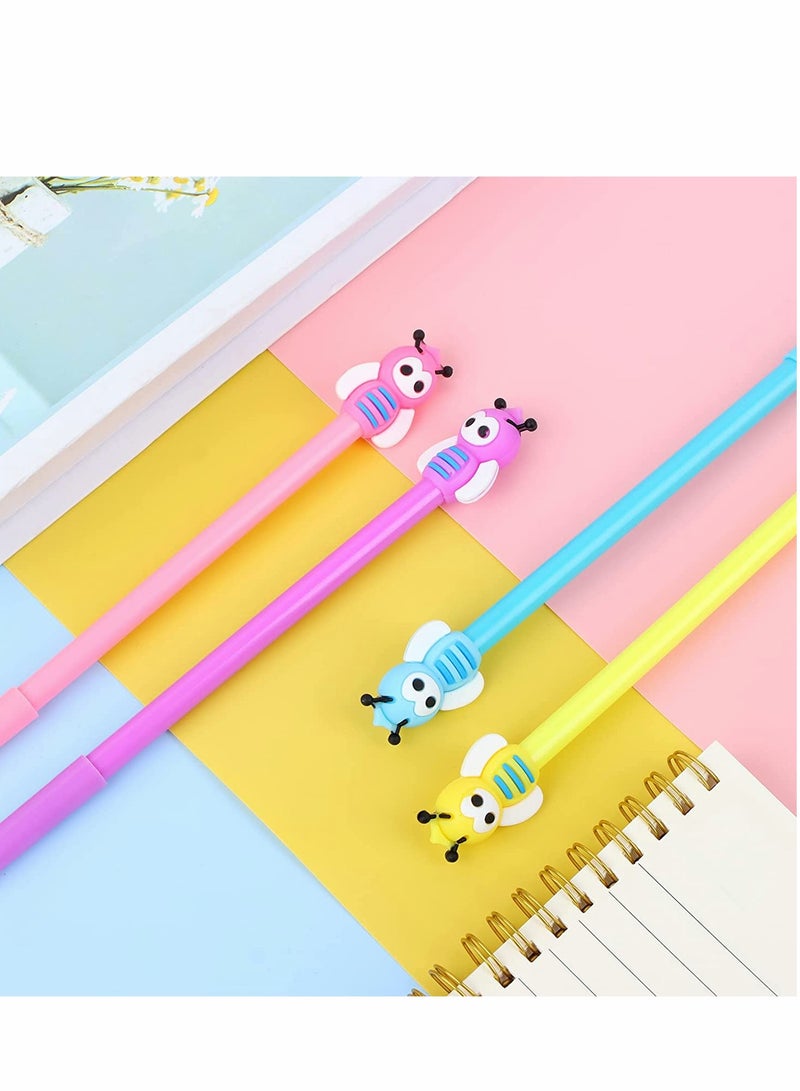 12 Cute Bee Gel Pens Black Ink Fun Gifts for Kids Women Party Favors School Supplies Office Supplies - Image 3